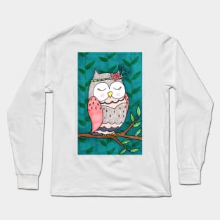 Spring Peaceful Owl Long Sleeve T-Shirt